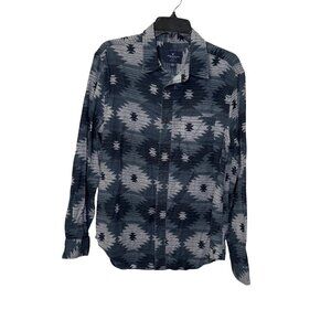 American Eagle Southwest Aztec Classic Fit Mens Button-Up Shirt Size Large